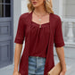 Eyelet Half Sleeve T-Shirt