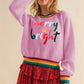 MERRY & BRIGHT Ribbed Round Neck Sweater