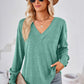 V-Neck Dropped Shoulder T-Shirt