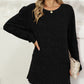 Pocketed Round Neck Long Sleeve T-Shirt