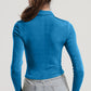 Ruched Button Up Long Sleeve T-Shirt