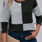 Color Block Round Neck Dropped Shoulder T-Shirt