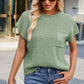 Round Neck Short Sleeve Sweater