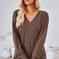 V-Neck Dropped Shoulder T-Shirt