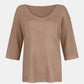 V-Neck Three-Quarter Sleeve Knit Top