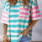 Striped Round Neck Half Sleeve T-Shirt