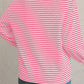 Striped Round Neck Long Sleeve Top