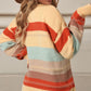 Color Block Round Neck Dropped Shoulder Sweater