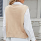 Cable-Knit V-Neck Sweater Vest