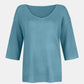 V-Neck Three-Quarter Sleeve Knit Top