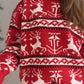 Christmas Element Round Neck Long Sleeve Sweater