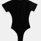 Full Size Round Neck Short Sleeve Bodysuit