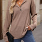 Half Button Long Sleeve T-Shirt