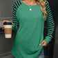 Striped Round Neck Long Sleeve T-Shirt