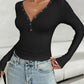 V-Neck Long Sleeve T-Shirt