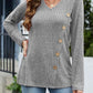 V-Neck Long Sleeve T-Shirt