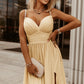 Slit Sweetheart Neck Spaghetti Strap Dress