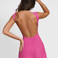 Backless Wide Strap Mini Dress