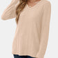 V-Neck Long Sleeve T-Shirt