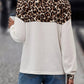 Leopard V-Neck Long Sleeve T-Shirt