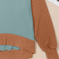 Contrast Round Neck Long Sleeve Sweatshirt