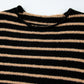 Stripe Drop Shoulder Round Neck Sweater