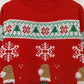 Christmas Element Round Neck Long Sleeve Sweater