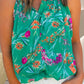 Frill Printed Grecian Tank