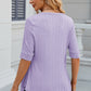 Eyelet Half Sleeve T-Shirt
