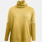 Full Size Waffle Knit Turtleneck Long Sleeve T-Shirt