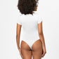 Full Size Square Neck Short Sleeve Bodysuit