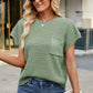 Round Neck Short Sleeve Sweater