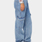 Straight Jeans with Pockets