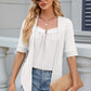 Eyelet Half Sleeve T-Shirt