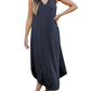 Full Size V-Neck Midi Tank Dress