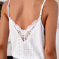 Eyelet Lace Detail V-Neck Cami