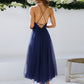 Backless Crisscross Sleeveless Midi Dress