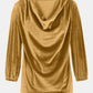 Cowl Neck Three-Quarter Sleeve Top