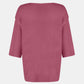 V-Neck Three-Quarter Sleeve Knit Top