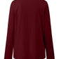 Ruched Round Neck Long Sleeve T-Shirt