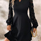 Cutout Lace Long Sleeve Mini Dress