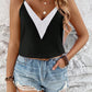 Contrast V-Neck Cami