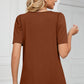 Square Neck Short Sleeve T-Shirt