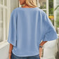 Short Sleeve Draped Blouse