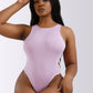 Full Size Round Neck Wide Strap Bodysuit