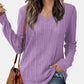 V-Neck Long Sleeve T-Shirt