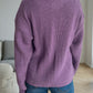 Solid Color Round Neck Long Sleeve Sweater