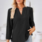 Notched Roll-Tab Sleeve T-Shirt