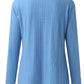 Decorative Button Round Neck Long Sleeve Top