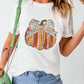 Full Size Pumpkin Round Neck Short Sleeve T-Shirt